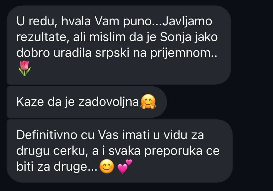 Utisak o pripremi za malu maturu 8
